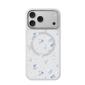 Apple iPhone 17 Pro Max Kılıf M-safe Şarj Özellikli Çiçek Tasarımlı Mutural Flower Serisi Kapak