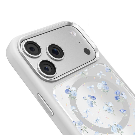 Apple iPhone 17 Pro Max Kılıf M-safe Şarj Özellikli Çiçek Tasarımlı Mutural Flower Serisi Kapak