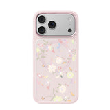 Apple iPhone 17 Pro Max Kılıf M-safe Şarj Özellikli Çiçek Tasarımlı Mutural Flower Serisi Kapak