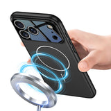 Apple iPhone 17 Pro Max Kılıf M-safe Şarj Özellikli Çift Parçalı Zore Napoli Kapak