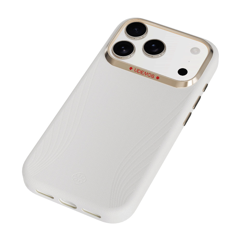Apple iPhone 17 Pro Max Kılıf M-Safe Şarj Özellikli Çizgili Udemos Freedom Serisi Kapak