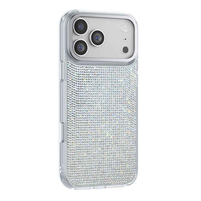 Apple iPhone 17 Pro Max Kılıf M-Safe Şarj Özellikli El İşlemeli Swarovski Taşlı Zore Paris Riva Sert PC Kapak