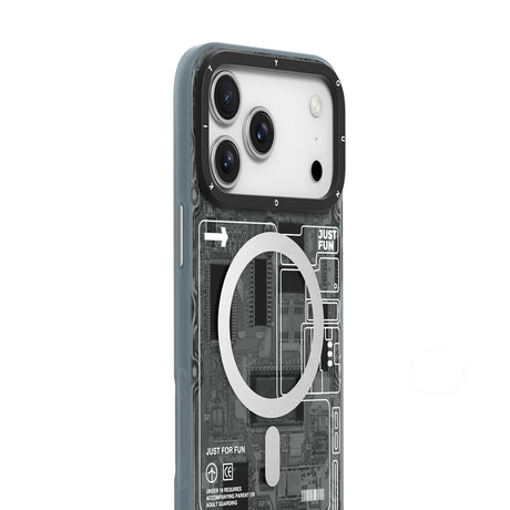 Apple iPhone 17 Pro Max Kılıf M-safe Şarj Özellikli Kamera Denetim Butonlu Youngkit Technology Serisi Kapak