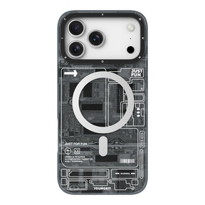 Apple iPhone 17 Pro Max Kılıf M-safe Şarj Özellikli Kamera Denetim Butonlu Youngkit Technology Serisi Kapak