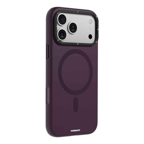 Apple iPhone 17 Pro Max Kılıf M-safe Şarj Özellikli Kamera Standlı Youngkit Bitty Cream Kapak