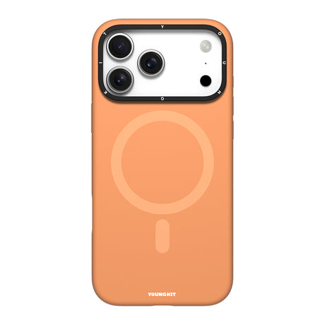 Apple iPhone 17 Pro Max Kılıf M-Safe Şarj Özellikli Kamera Standlı Youngkit Gel Cream Serisi Kapak