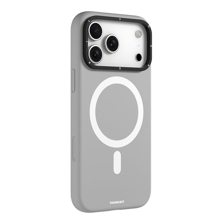 Apple iPhone 17 Pro Max Kılıf M-Safe Şarj Özellikli Kamera Standlı Youngkit Gel Cream Serisi Kapak