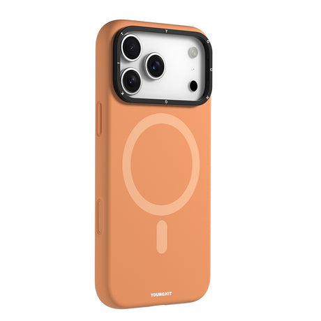 Apple iPhone 17 Pro Max Kılıf M-Safe Şarj Özellikli Kamera Standlı Youngkit Gel Cream Serisi Kapak