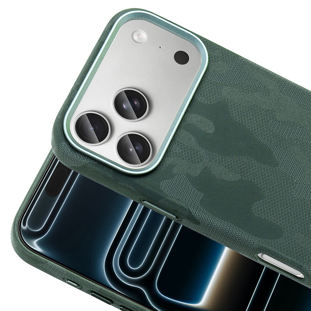 Apple iPhone 17 Pro Max Kılıf M-Safe Şarj Özellikli Kamuflaj Tasarımlı Zore Sera Sert PC Kapak