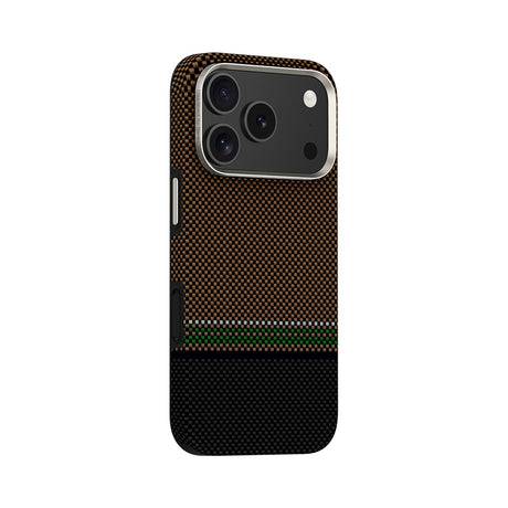 Apple iPhone 17 Pro Max Kılıf M-safe Şarj Özellikli Karbon Fiber Tasarımlı Benks Prestige ArmorPro Kevlar Kapak