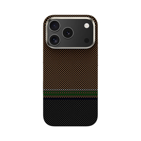Apple iPhone 17 Pro Max Kılıf M-safe Şarj Özellikli Karbon Fiber Tasarımlı Benks Prestige ArmorPro Kevlar Kapak