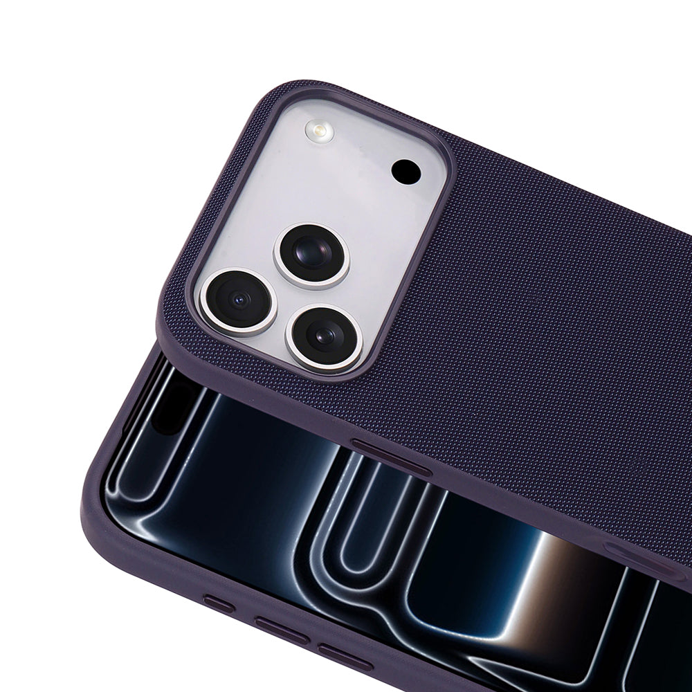 Apple iPhone 17 Pro Max Kılıf M-Safe Şarj Özellikli Kumaş Tasarımlı Zore Miami Sert PC Kapak