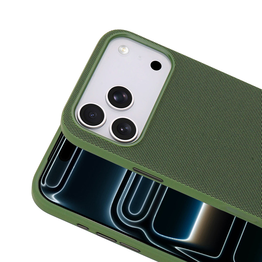 Apple iPhone 17 Pro Max Kılıf M-Safe Şarj Özellikli Kumaş Tasarımlı Zore Miami Sert PC Kapak