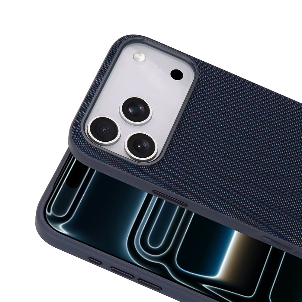 Apple iPhone 17 Pro Max Kılıf M-Safe Şarj Özellikli Kumaş Tasarımlı Zore Miami Sert PC Kapak