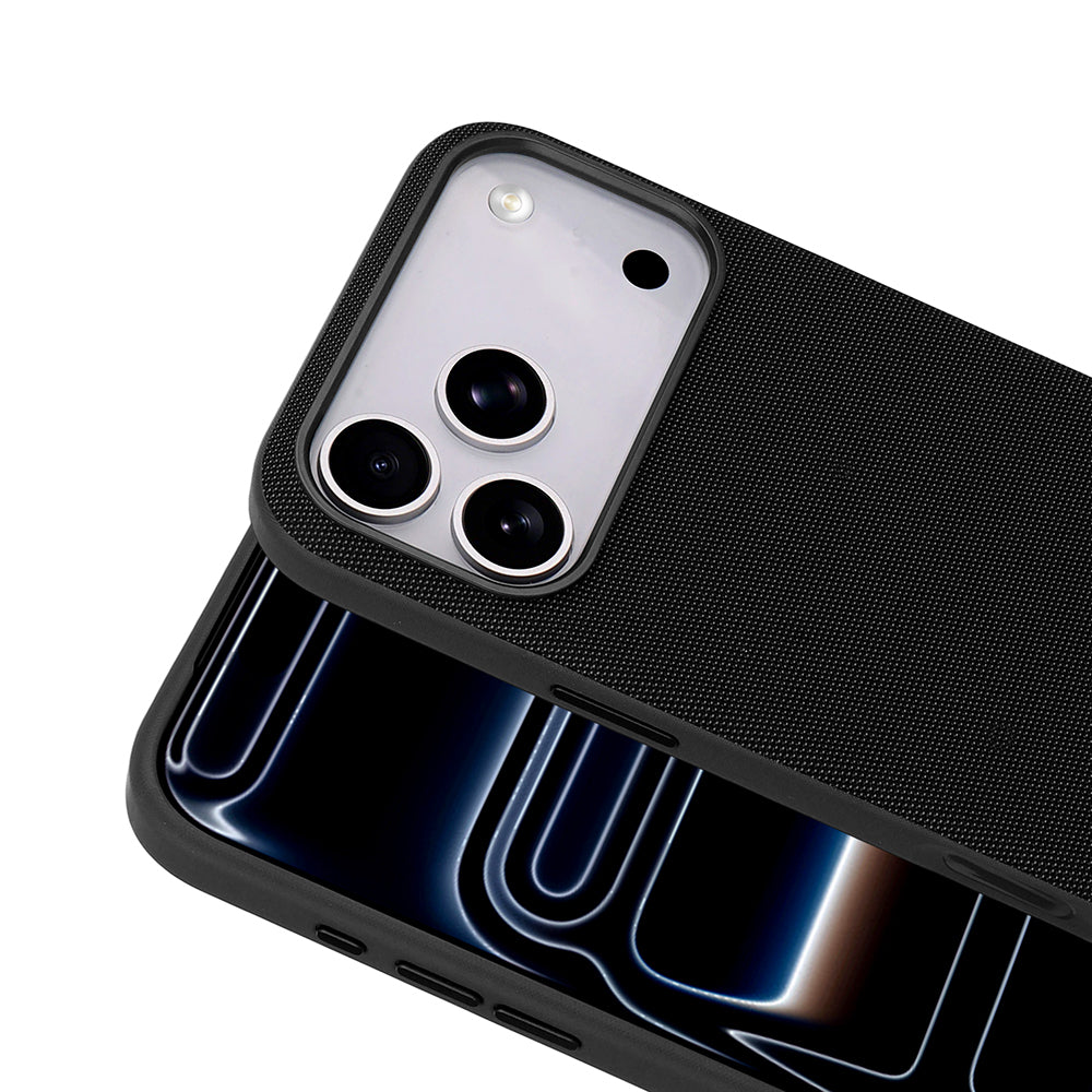 Apple iPhone 17 Pro Max Kılıf M-Safe Şarj Özellikli Kumaş Tasarımlı Zore Miami Sert PC Kapak