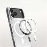 Apple iPhone 17 Pro Max Kılıf M-safe Şarj Özellikli Metal Kamera Çerçeveli Airbag Tasarımlı Lenyes CK221 Sert PC Kapak
