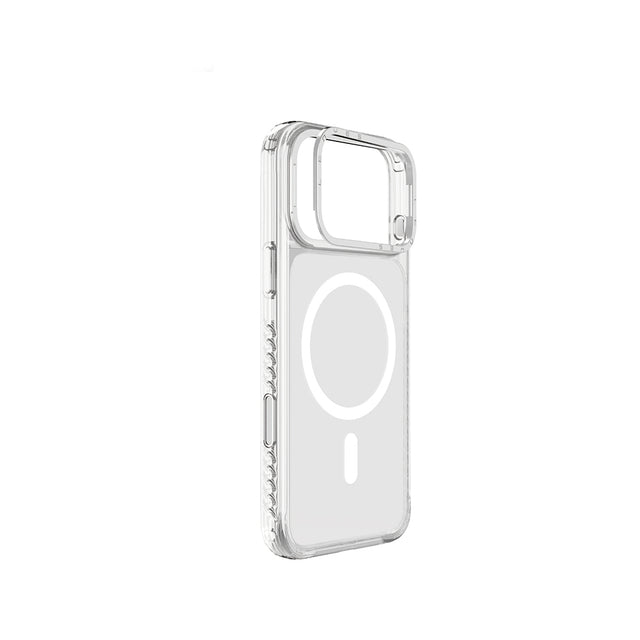 Apple iPhone 17 Pro Max Kılıf M-safe Şarj Özellikli Metal Kamera Çerçeveli Airbag Tasarımlı Lenyes CK221 Sert PC Kapak