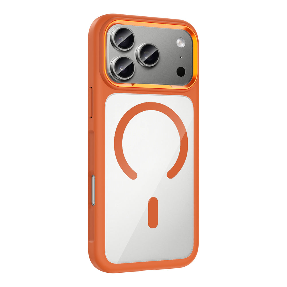 Apple iPhone 17 Pro Max Kılıf M-Safe Şarj Özellikli Metal Kamera Çerçeveli Zore Tiko Kapak
