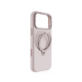 Apple iPhone 17 Pro Max Kılıf M-safe Şarj Özellikli Metal Standlı Sıvı Silikon Lenyes CK223 Kapak