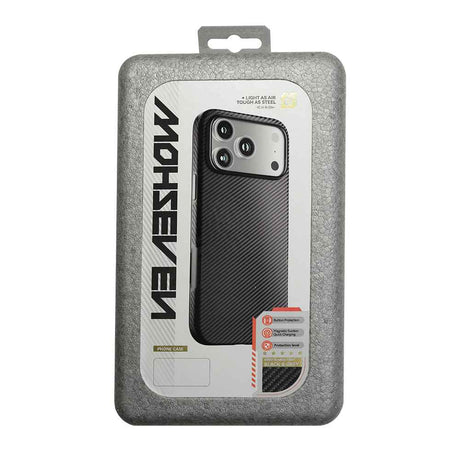Apple iPhone 17 Pro Max Kılıf M-safe Şarj Özellikli Mohseven 600D Aramid Fiber Kapak