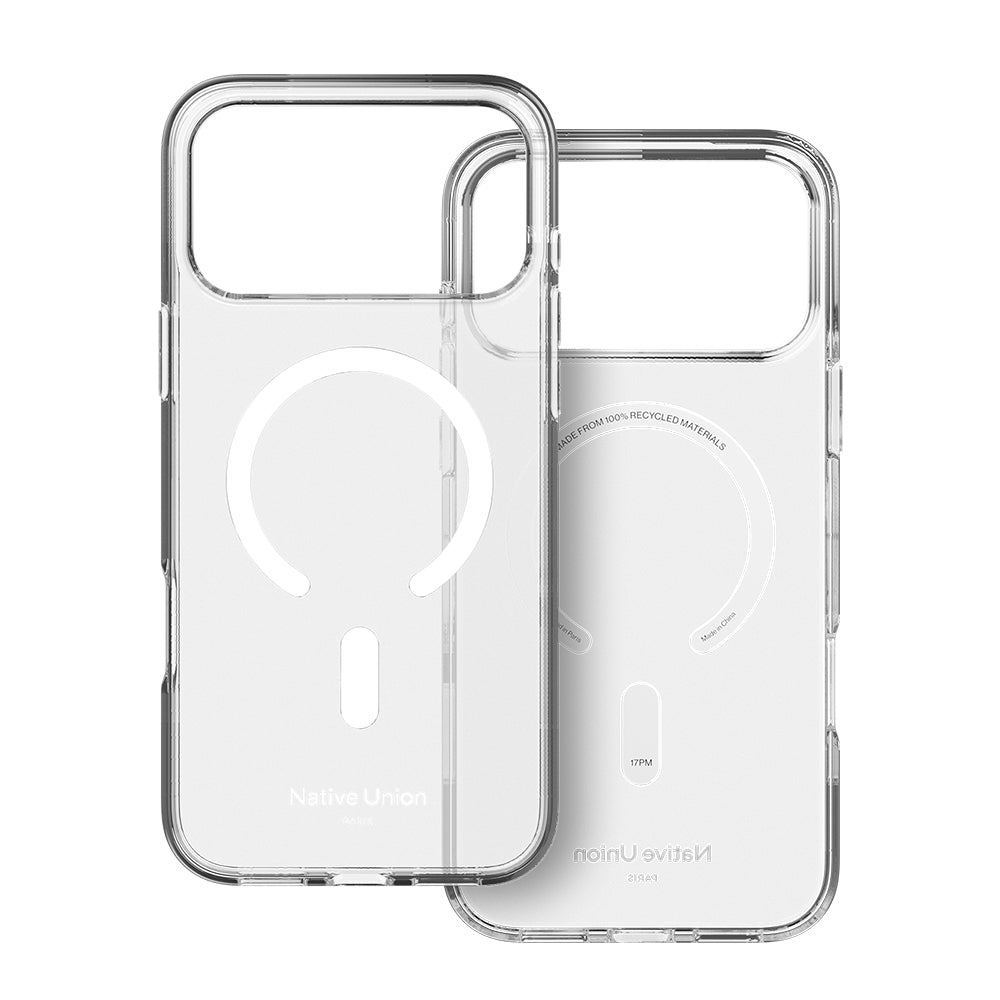 Apple iPhone 17 Pro Max Kılıf M-safe Şarj Özellikli Native Union RE Clear Serisi Kapak