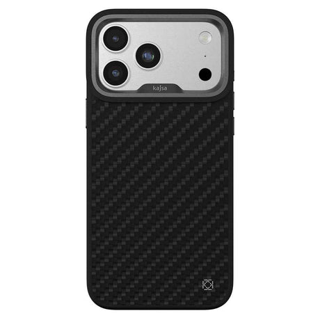 Apple iPhone 17 Pro Max Kılıf M-safe Şarj Özellikli O-Ring Kajsa Carbon Fiber Serisi Kapak