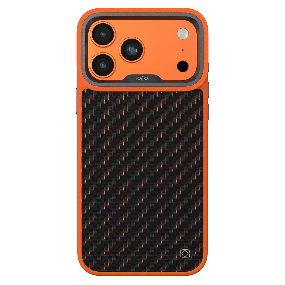 Apple iPhone 17 Pro Max Kılıf M-safe Şarj Özellikli O-Ring Kajsa Carbon Fiber Serisi Kapak