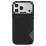 Apple iPhone 17 Pro Max Kılıf M-safe Şarj Özellikli O-Ring Metal Kamera Çerçeveli Kajsa Matrix Collection Kapak