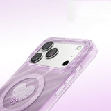 Apple iPhone 17 Pro Max Kılıf M-Safe Şarj Özellikli Orjinal Swarovski Taşlı Zore Paris Rovix Sert PC Kapak