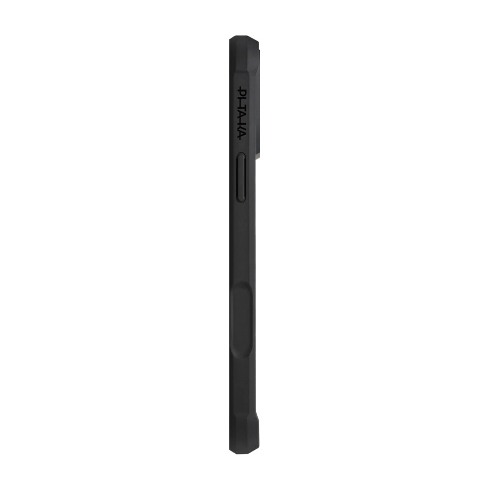 Apple iPhone 17 Pro Max Kılıf M-safe Şarj Özellikli Pitaka Aramid Pro Guard Serisi Black-Gray Kapak