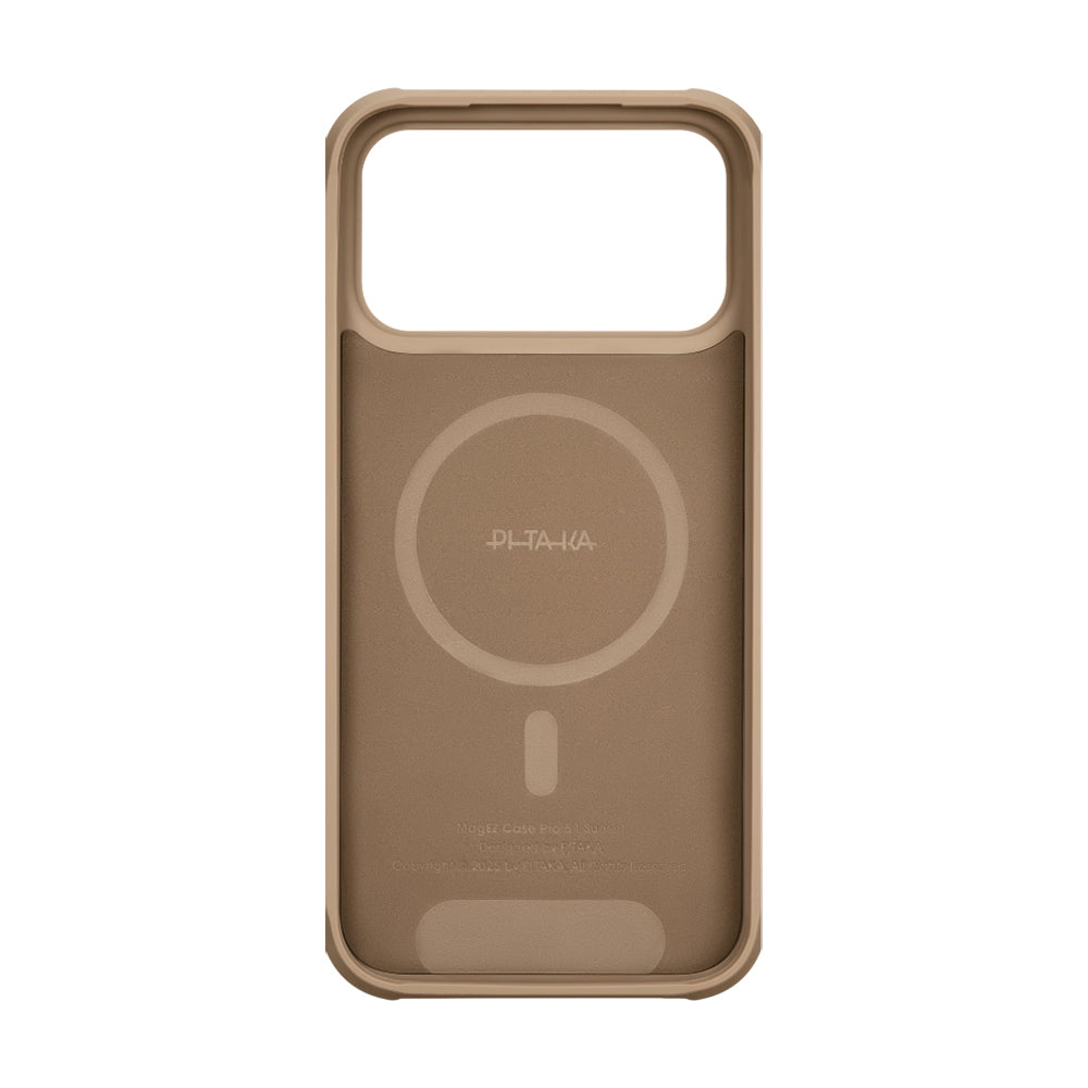 Apple iPhone 17 Pro Max Kılıf M-safe Şarj Özellikli Pitaka Tactile Woven Sunset-Moonrise Aramid Pro Guard Serisi Kapak