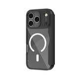 Apple iPhone 17 Pro Max Kılıf M-Safe Şarj Özellikli Raptic Air Folio Şeffaf Kartlıklı Kapaklı Kılıf