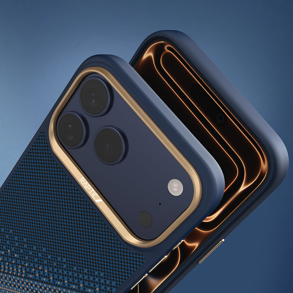 Apple iPhone 17 Pro Max Kılıf M-safe Şarj Özellikli Raptic Aramid Dual Serenity Serisi Karbon Kapak