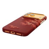 Apple iPhone 17 Pro Max Kılıf M-safe Şarj Özellikli Raptic Aramid Skin Chivalry Serisi Karbon Kapak
