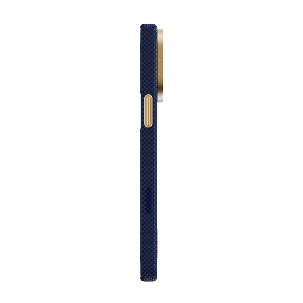 Apple iPhone 17 Pro Max Kılıf M-safe Şarj Özellikli Raptic Aramid Skin Chivalry Serisi Karbon Kapak