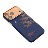 Apple iPhone 17 Pro Max Kılıf M-safe Şarj Özellikli Raptic Aramid Skin Chivalry Serisi Karbon Kapak
