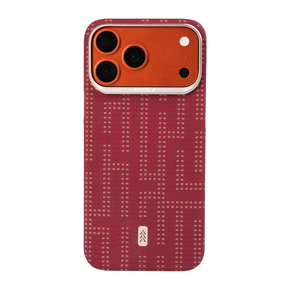 Apple iPhone 17 Pro Max Kılıf M-safe Şarj Özellikli Raptic Aramid Skin Serisi Karbon Kapak