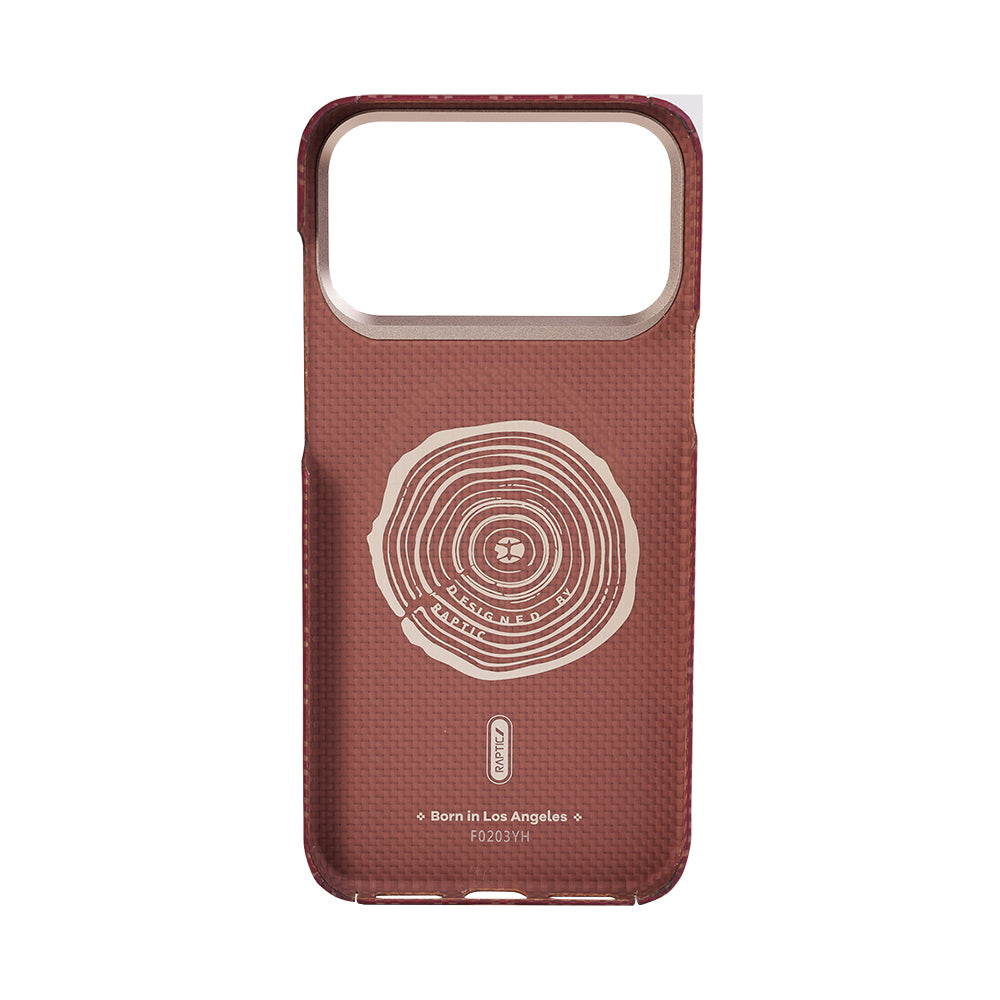 Apple iPhone 17 Pro Max Kılıf M-safe Şarj Özellikli Raptic Aramid Skin Serisi Karbon Kapak
