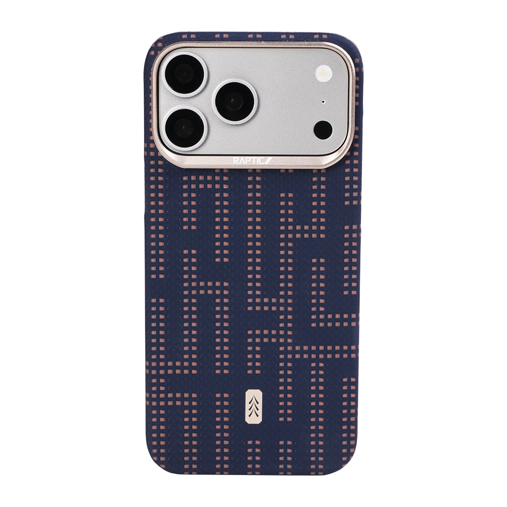 Apple iPhone 17 Pro Max Kılıf M-safe Şarj Özellikli Raptic Aramid Skin Serisi Karbon Kapak