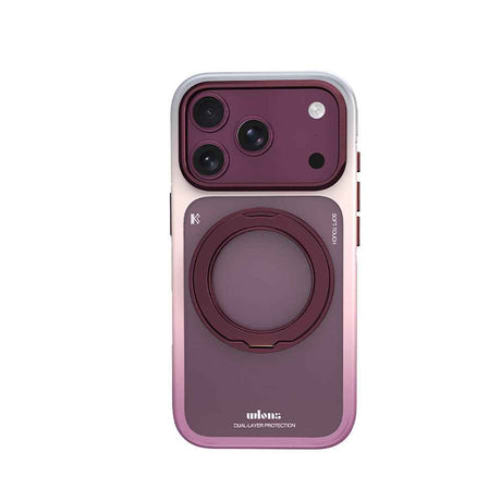 Apple iPhone 17 Pro Max Kılıf M-safe Şarj Özellikli Sert PC Wlons Arvox Standlı Kapak