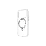 Apple iPhone 17 Pro Max Kılıf M-safe Şarj Özellikli Simli Standlı Pynana Dancing Circle Trendy Serisi Kapak