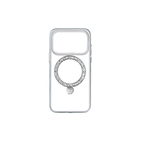 Apple iPhone 17 Pro Max Kılıf M-safe Şarj Özellikli Simli Standlı Pynana Dancing Circle Trendy Serisi Kapak