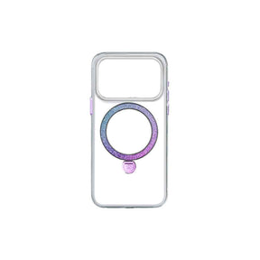 Apple iPhone 17 Pro Max Kılıf M-safe Şarj Özellikli Simli Standlı Pynana Dancing Circle Trendy Serisi Kapak