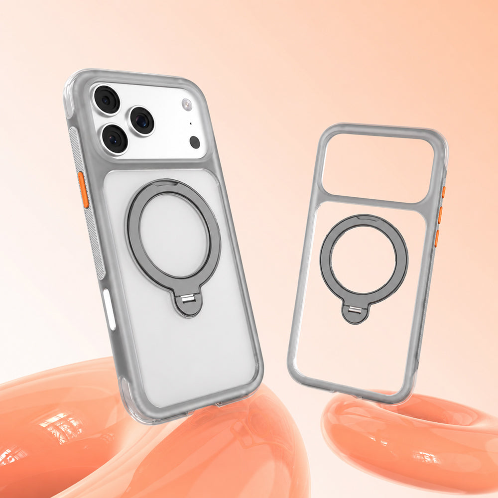 Apple iPhone 17 Pro Max Kılıf M-safe Şarj Özellikli Standlı Airbag Tasarımlı Mutural Air Shield Serisi Kapak