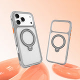 Apple iPhone 17 Pro Max Kılıf M-safe Şarj Özellikli Standlı Airbag Tasarımlı Mutural Air Shield Serisi Kapak