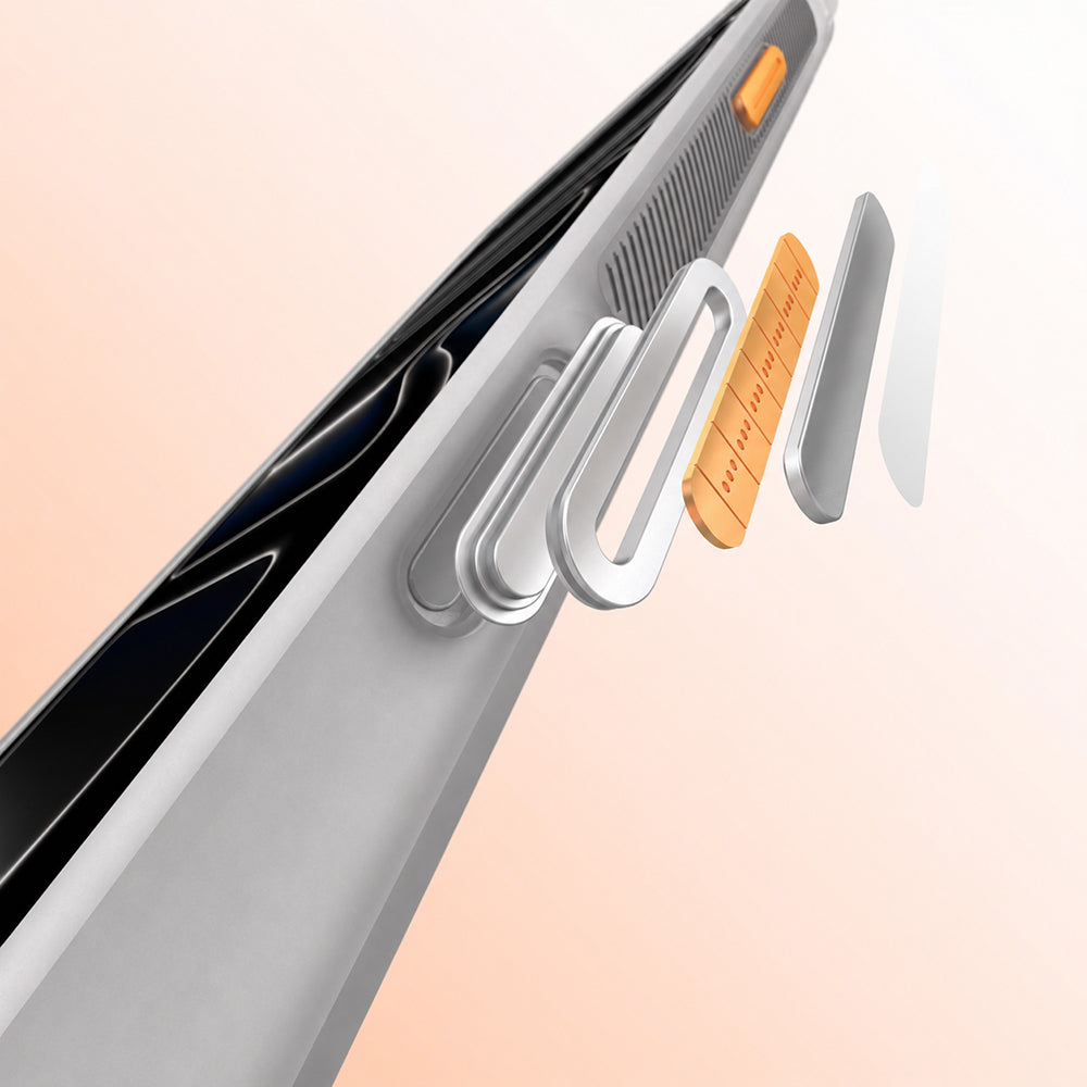 Apple iPhone 17 Pro Max Kılıf M-safe Şarj Özellikli Standlı Airbag Tasarımlı Mutural Air Shield Serisi Kapak