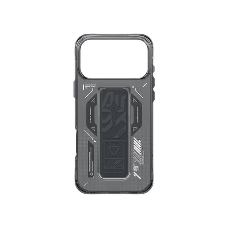 Apple iPhone 17 Pro Max Kılıf M-safe Şarj Özellikli Teknoloji Desenli Skinarma Helio Mag Charge Standlı Kapak