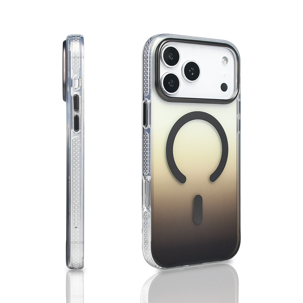 Apple iPhone 17 Pro Max Kılıf M-safe Şarj Özellikli Transparan Renk Geçişli Zore Toros Kapak