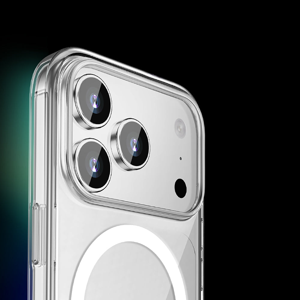Apple iPhone 17 Pro Max Kılıf M-safe Şarj Özellikli Transparan Sert PC Wlons Pita Kapak