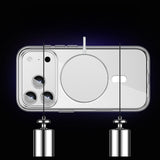 Apple iPhone 17 Pro Max Kılıf M-safe Şarj Özellikli Transparan Sert PC Wlons Pita Kapak